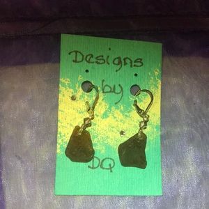 Real Sea Glass- Hand Made- brown